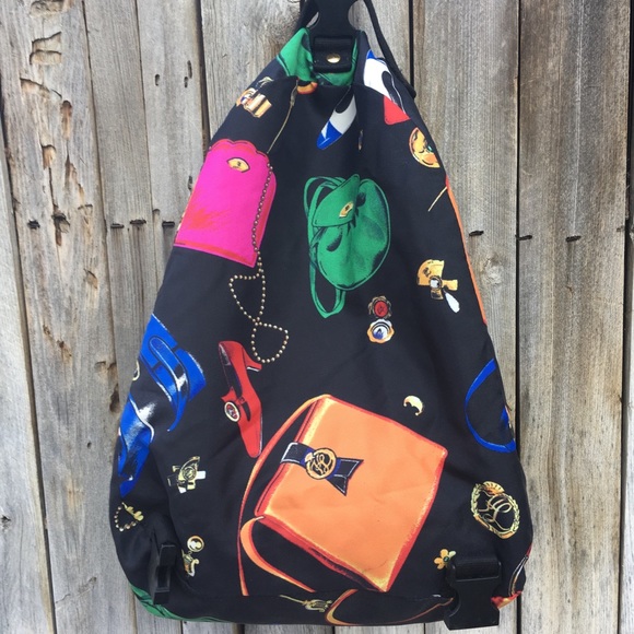 Karl Lagerfeld Vintage Reversible Backpack Nylon - Picture 6 of 8